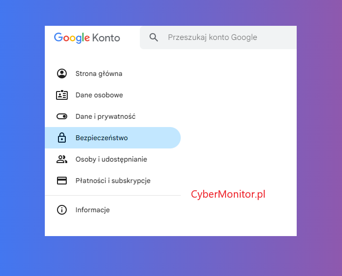 Konfiguracja Yubikey z Google (Gmail) - bezpieczeństwo