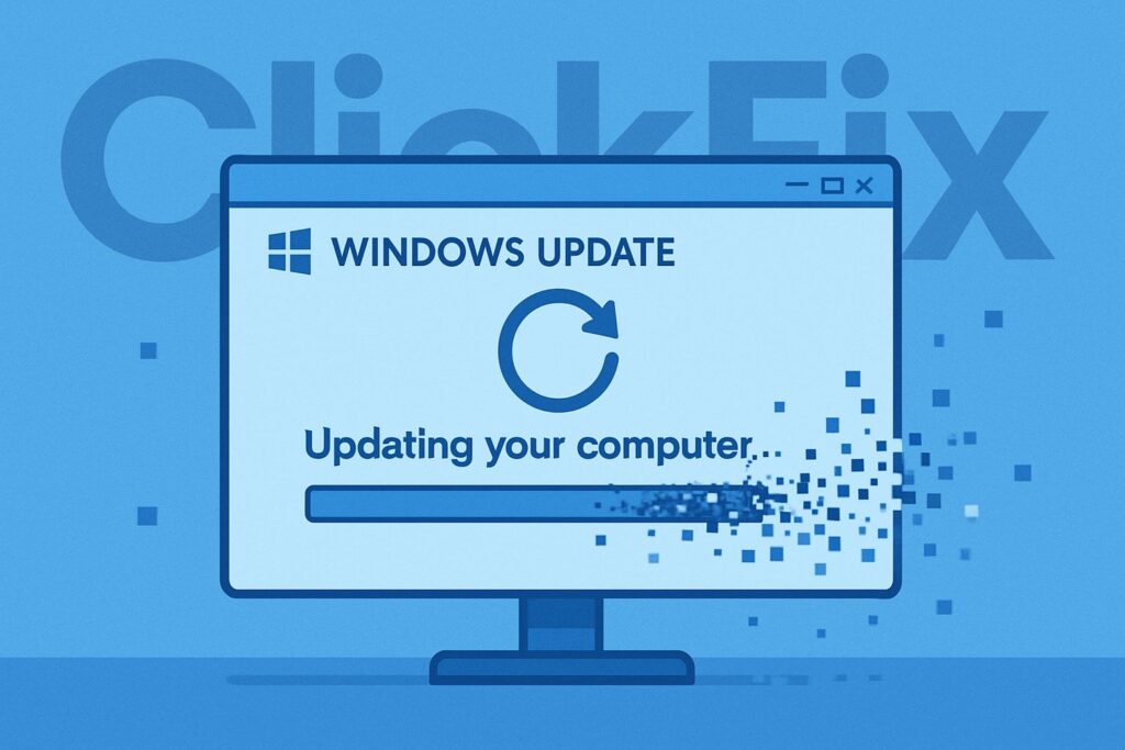 clickfix fałszywe aktualizacje