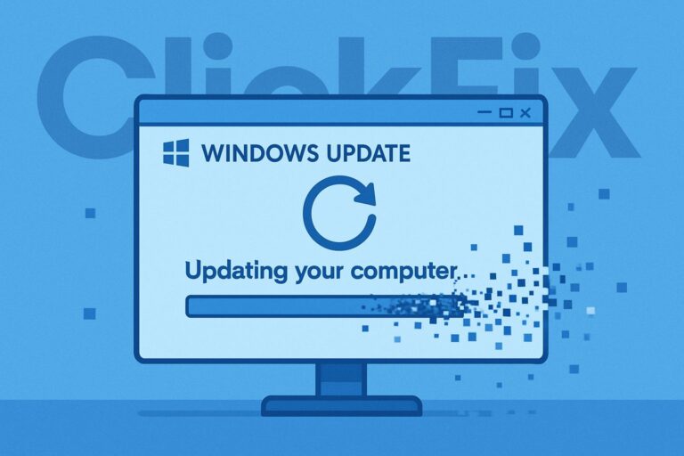 clickfix fałszywe aktualizacje