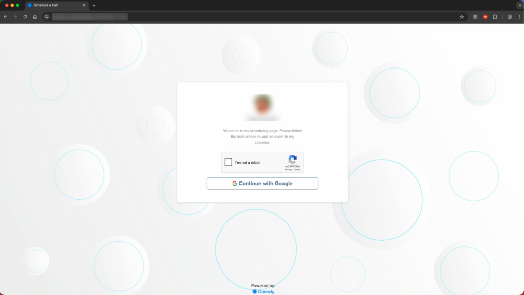 Fałszywa strona logowania calendly - phishing